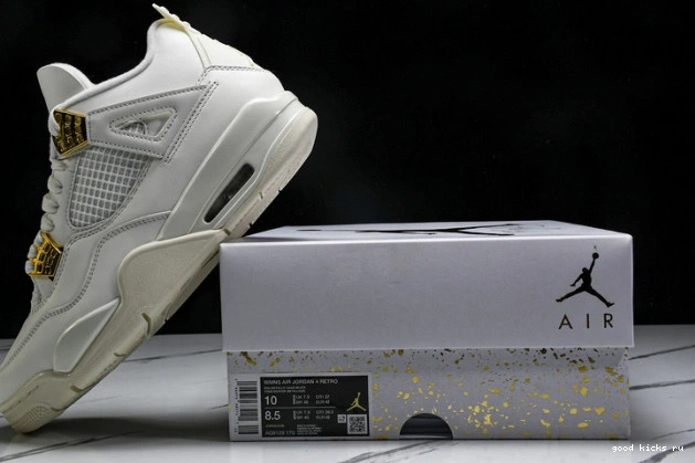 4 Gold Retro Jordan Metallic AQ9129-170 0707